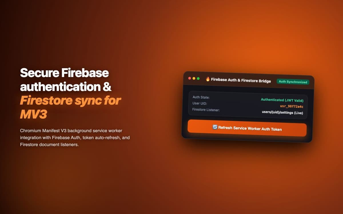 Firebase Auth Bridge — Chrome Extension OAuth & Firebase Authentication Integration