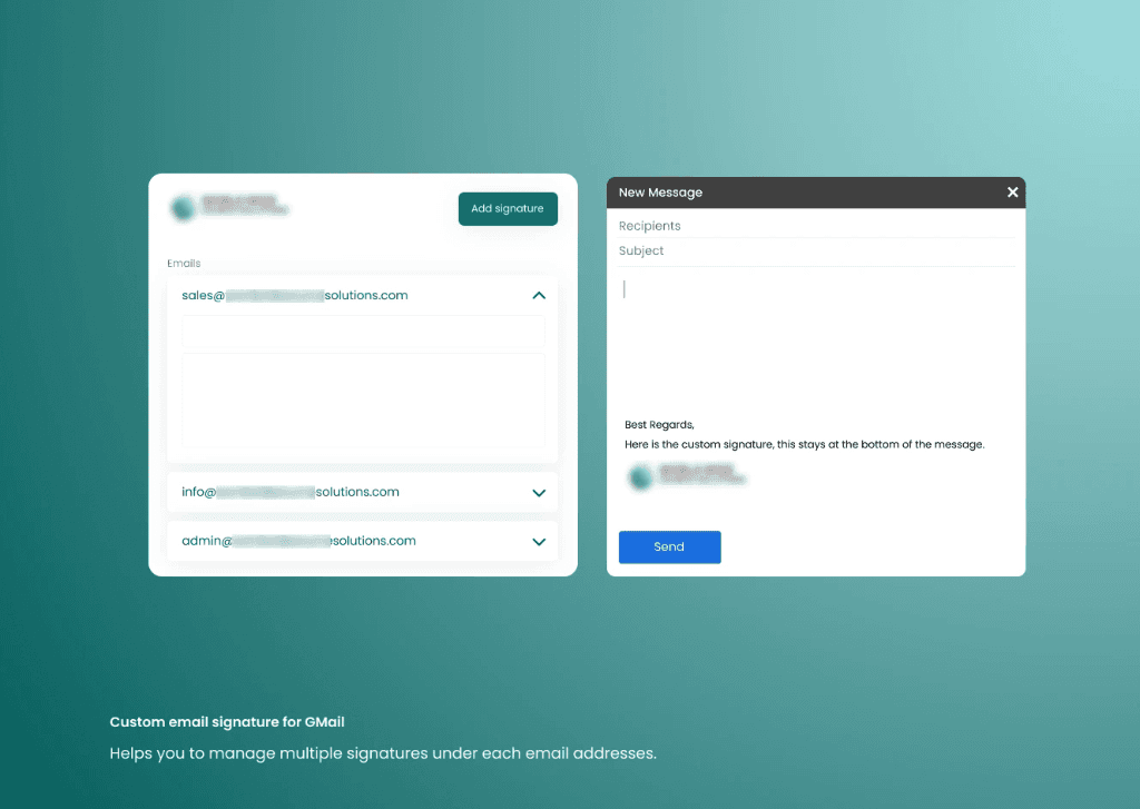 Gmail Signature Manager — Multi-Profile Auto-Switching HTML Signature Chrome Extension