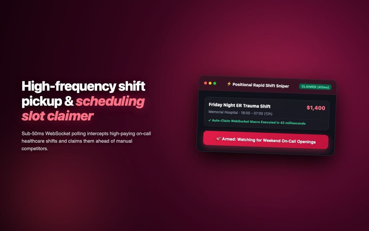 ShiftSniper Automator — Amazon Flex & Gig Work Shift Grabber Extension